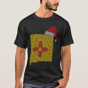 New Mexico Weihnachts-Weihnachtsmannmütze T-Shirt