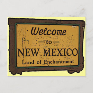 New Mexico willkommen Schild Andenken Ansichtskart Postkarte