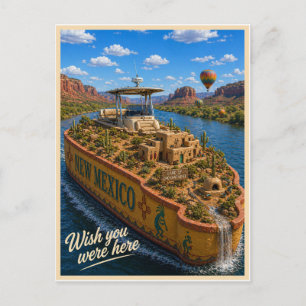 New Mexico Wish You Were Here State-Serie Postkarte