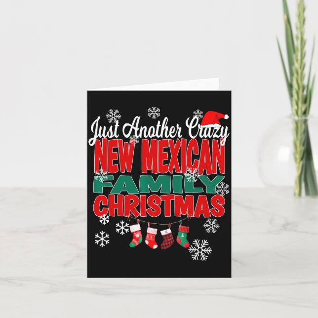 New Mexico Xmas Another Crazy New Mexican Family C Karte (Vorderseite)
