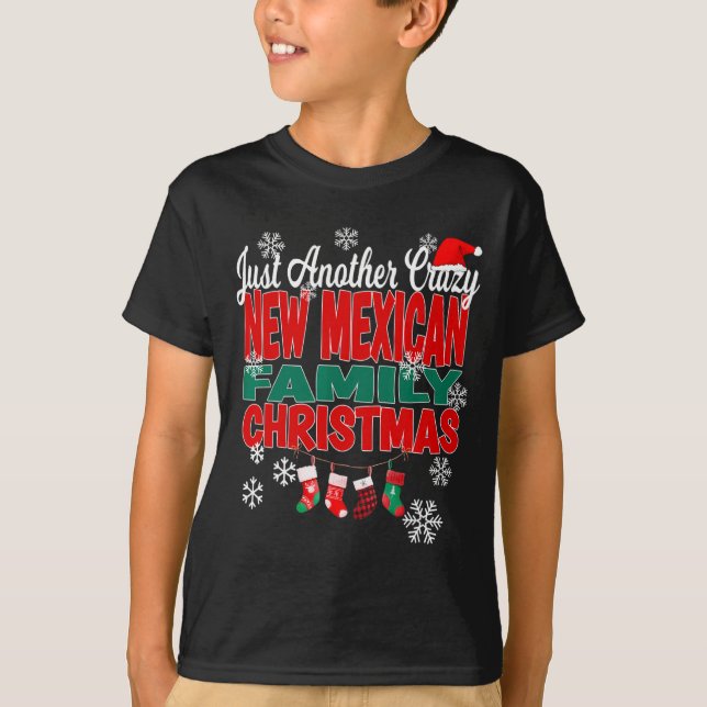 New Mexico Xmas Another Crazy New Mexican Family C T-Shirt (Vorderseite)