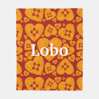 New Mexico Zia Heart Fleecedecke