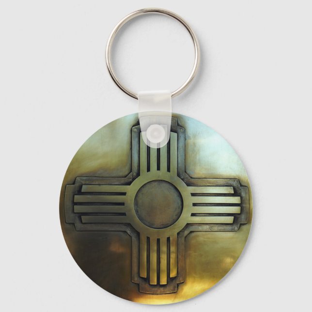 New Mexico Zia Schlüsselanhänger (Vorderseite)