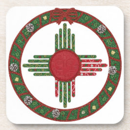 New Mexico Zia Sun Christmas Getränkeuntersetzer