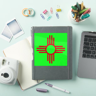 New Mexico Zia Sun Grün  Aufkleber