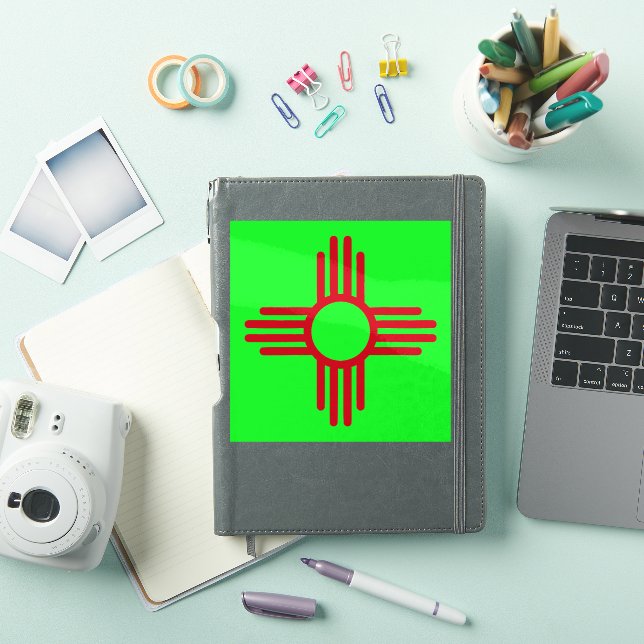 New Mexico Zia Sun Grün  Aufkleber (iPad Hülle)