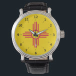 New Mexico Zia Sun Symbol Armbanduhr<br><div class="desc">New Mexico Zia Sun Symbol Uhr</div>
