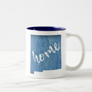New Mexico Zuhause Holzmaserung Zweifarbige Tasse