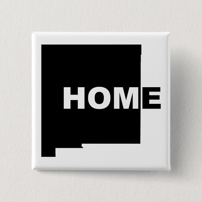 New Mexico Zuhause weg vom Staat Button Abzeichen  (Vorderseite)