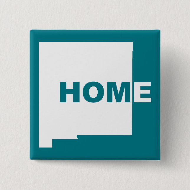 New Mexico Zuhause weg vom Staat Button Abzeichen  (Vorderseite)