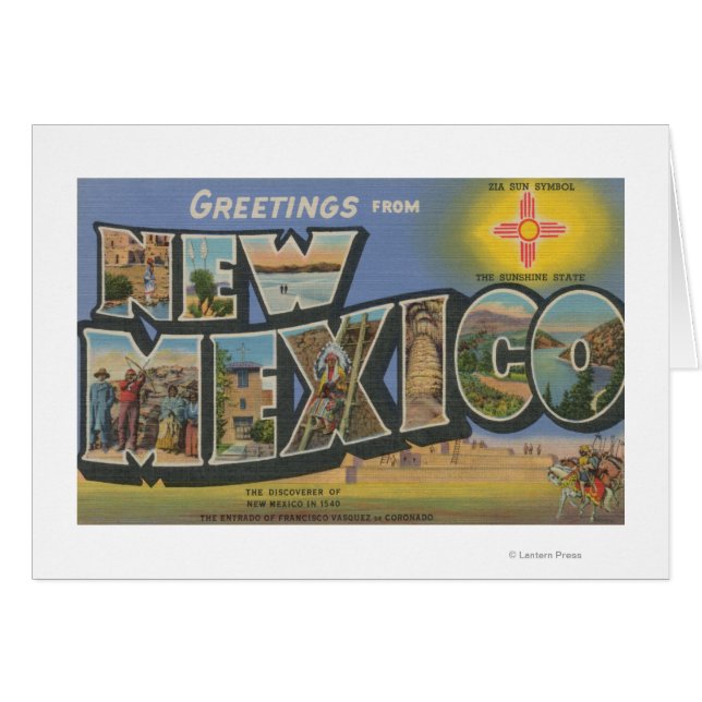New MexicoGroße BuchstabenszenenNew Mexico (Vorderseite (Horizontal))