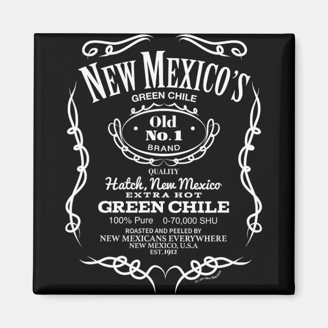New Mexico's Old No. 1 Hatch Green Chile Novelty D Magnet (Vorne)