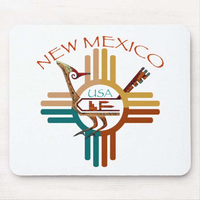 New-Mexicos Roadrunner u. Zia Mousepad (Vorne)