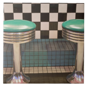 New Mexiko, Albuquerque. Das Restaurant 66 entlang Fliese