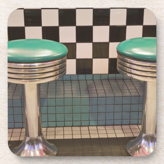 New Mexiko, Albuquerque. Das Restaurant 66 entlang Getränkeuntersetzer (Vorderseite)