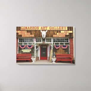 New Mexiko, Cimarron. Cimarron-Kunstgalerie, neu Leinwanddruck