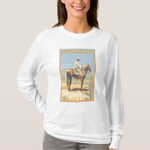 New Mexiko des Cowboy-(Seitenansicht) T-Shirt