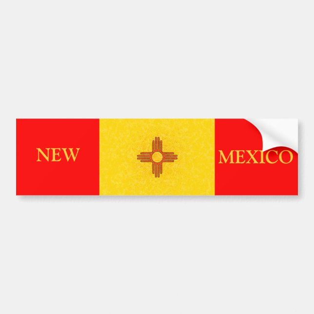 NEW MEXIKO-FLAGGE AUTOAUFKLEBER (Vorne)