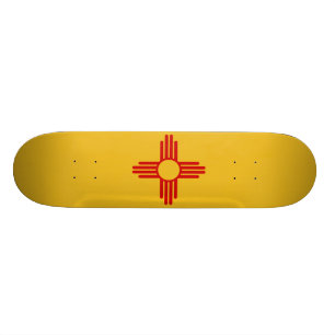 New Mexiko-Flaggen-Skateboard Skateboard