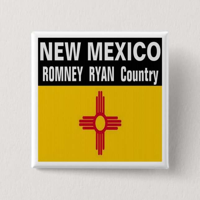 NEW MEXIKO ist Romney Ryan Land-Knopf Button (Vorderseite)