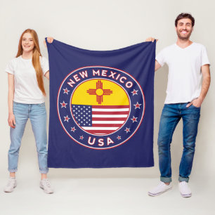 New Mexiko, New Mexiko, phone heiraten zu sticker Fleecedecke