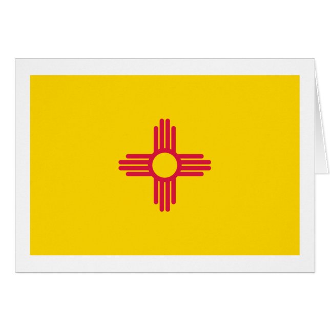 New-Mexiko Staats-Flagge (Vorderseite (Horizontal))