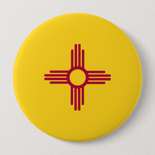 New-Mexiko Staats-Flagge Button
