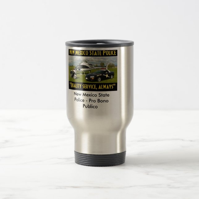 New-Mexiko Staats-Polizei-Tasse Reisebecher (Mittel)