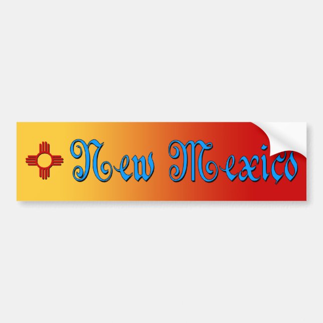 New Mexiko u. Zia Autoaufkleber (Vorne)