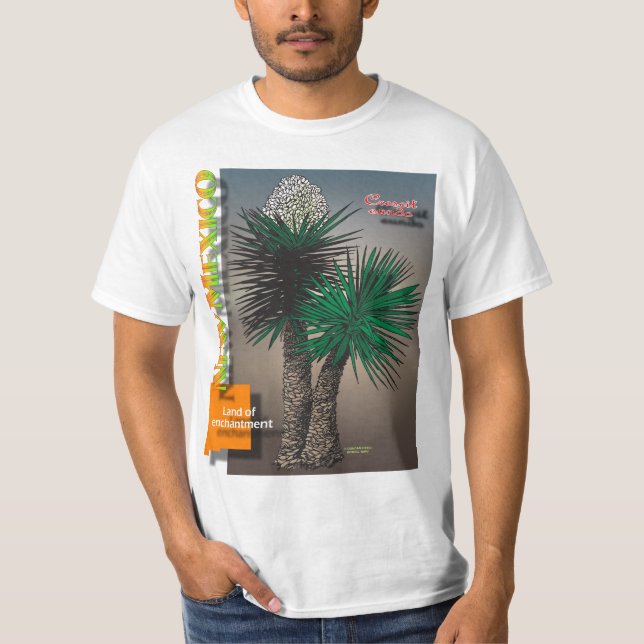 New-Mexiko Yucca-Karten-Shirt F/B T-Shirt (Vorderseite)
