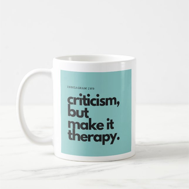 *NEW* Millenneagram 1w9 Flügel-Tasse Kaffeetasse (Links)