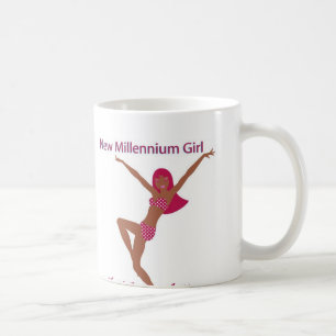 New Millennium Girl Braun Tasse