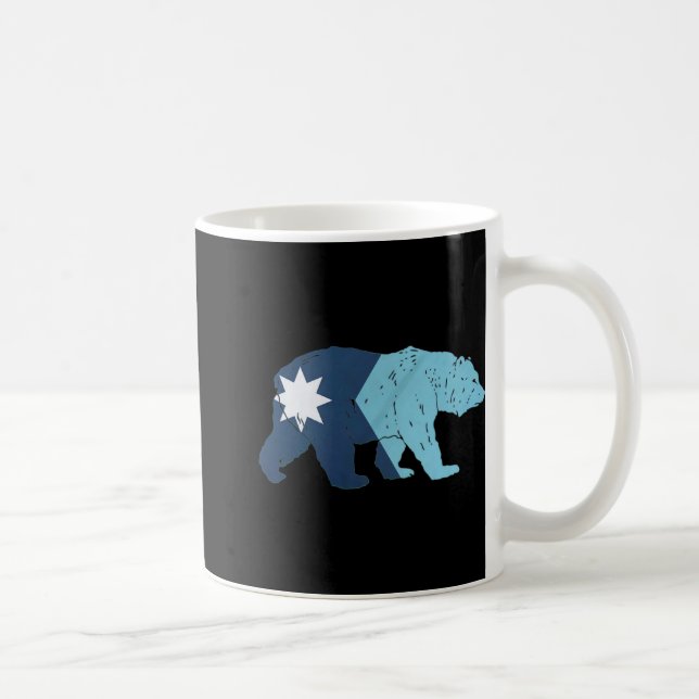 New Minnesota State Flag Bear  Kaffeetasse (Rechts)