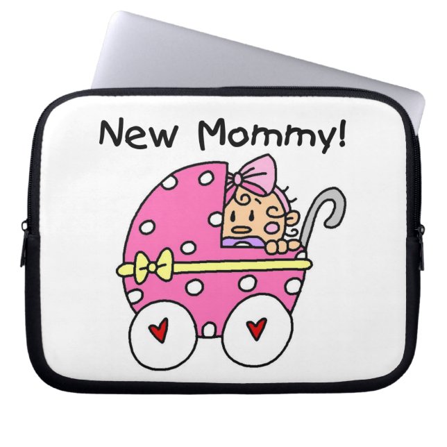 New Mommy Baby Girl Gifts Laptopschutzhülle (Vorderseite)