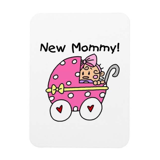New Mommy Baby Girl Gifts Magnet (Vertikal)
