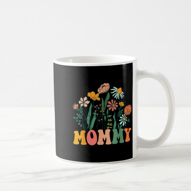 New Mommy Wildflower First Birthday &amp; Baby Sho Kaffeetasse (Rechts)