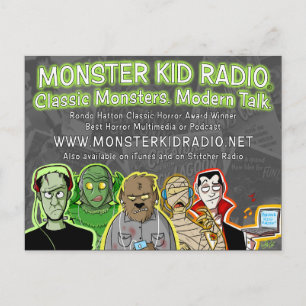 New Monster Kid Radio Card Postkarte