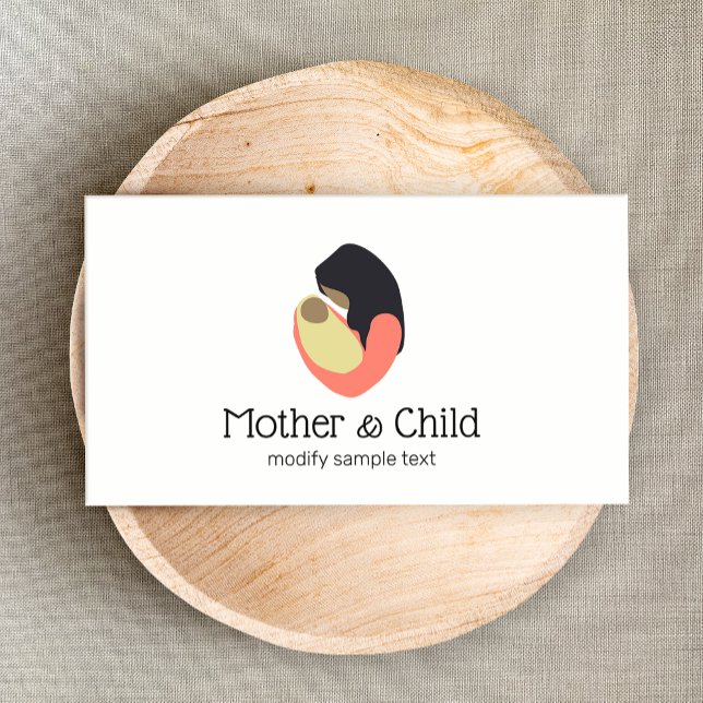 New Mother Holding Baby Logo Visitenkarte (Von Creator hochgeladen)