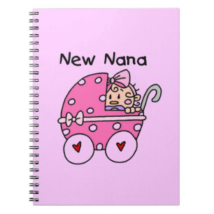 New Nana Baby in Carriage Gips Notizblock