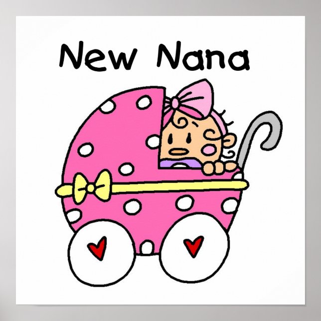 New Nana Baby in Carriage Gips Poster (Vorne)