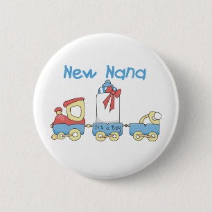 New Nana - Train Tshirts und Geschenke Button
