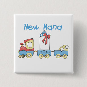 New Nana - Train Tshirts und Geschenke Button