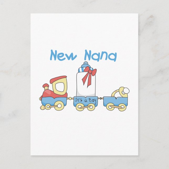 New Nana - Train Tshirts und Geschenke Postkarte (Vorderseite)