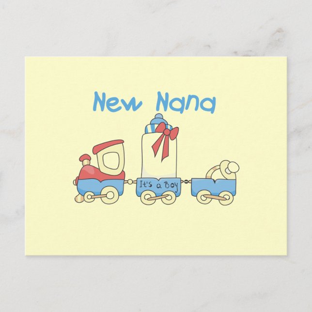 New Nana - Train Tshirts und Geschenke Postkarte (Vorderseite)
