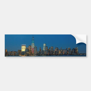 New night lights of New York City USA Autoaufkleber