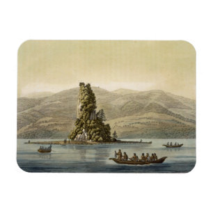 New Norfolk near Vancouver (Farbengravur) Magnet