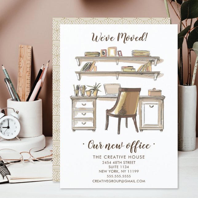New Office Moving Announcement Ankündigung (Von Creator hochgeladen)