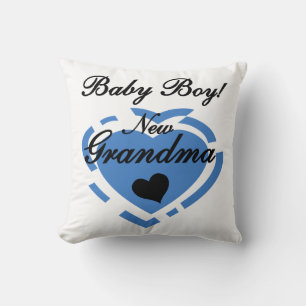 New Oma Baby Boy Blue Heart Geschenke Kissen