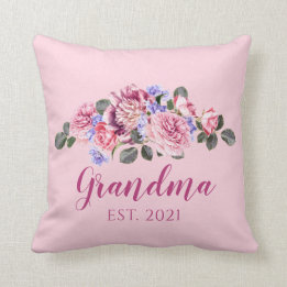 New Oma Elegante Rosa Rose Peony Kissen