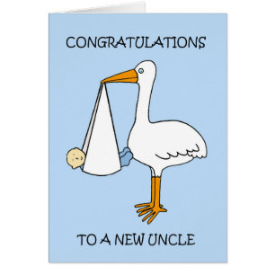 New Oncle to Baby Boy Herzlichen Glückwunsch